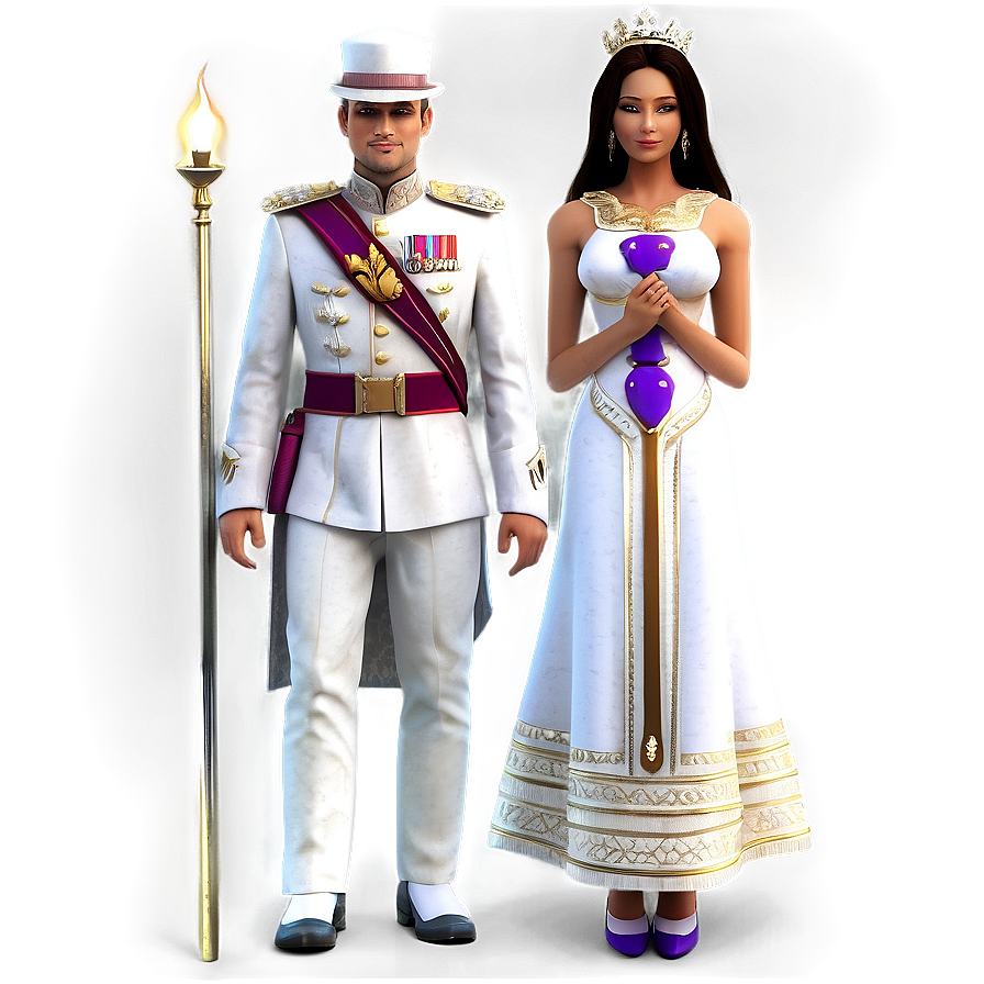 Royal King And Queen Png 06252024 PNG