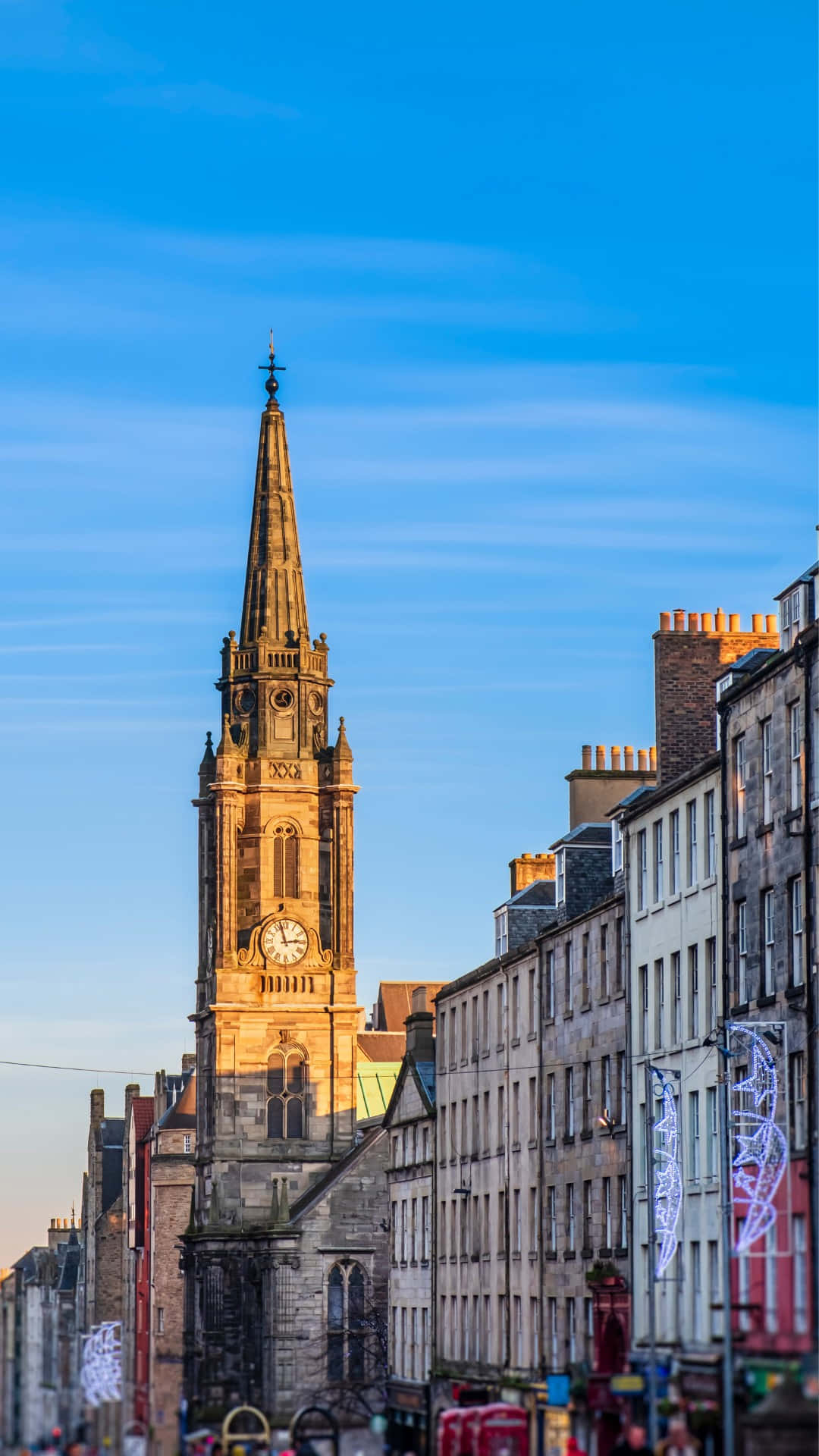 Royal Mile Edinburgh Church Steeple Wallpaper