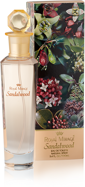Royal Mirage Sandalwood Perfume Bottle PNG