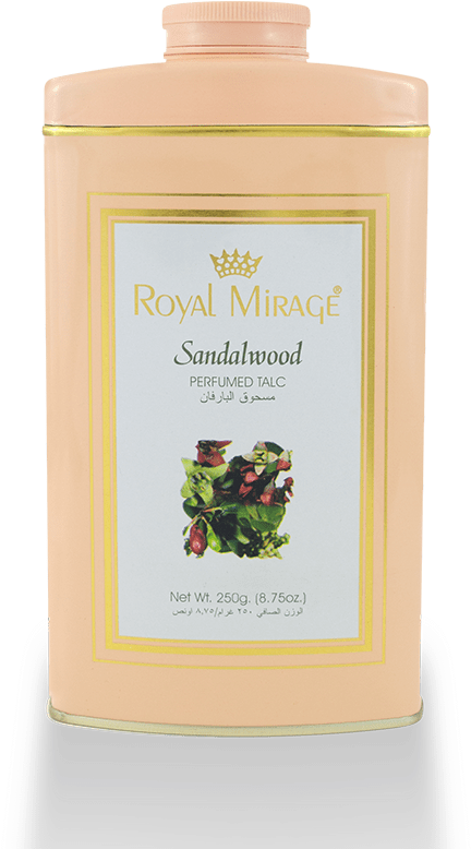 Royal Mirage Sandalwood Perfumed Talc Product PNG