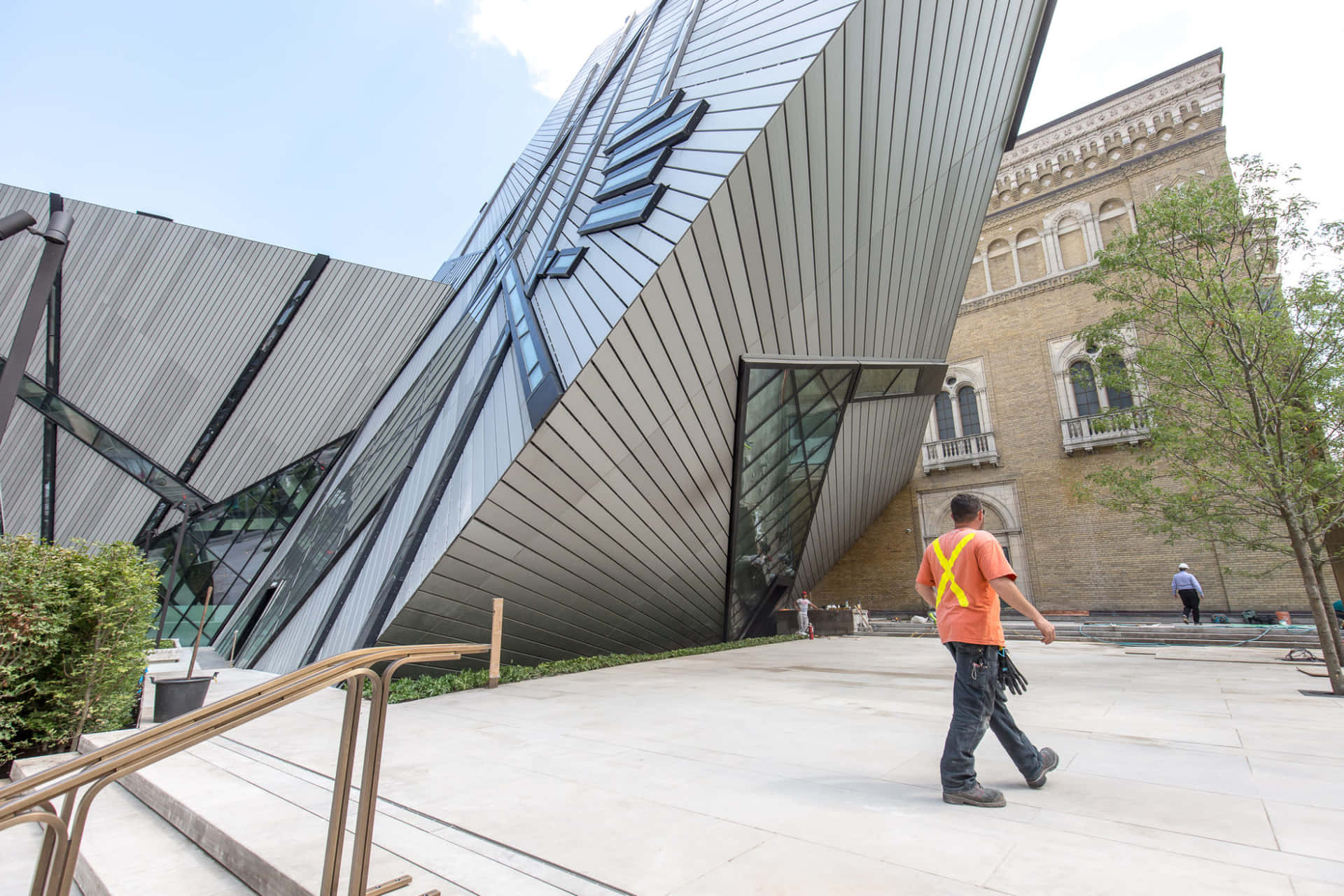 Royal Ontario Museum Exterieur Moderne Architectuur Achtergrond