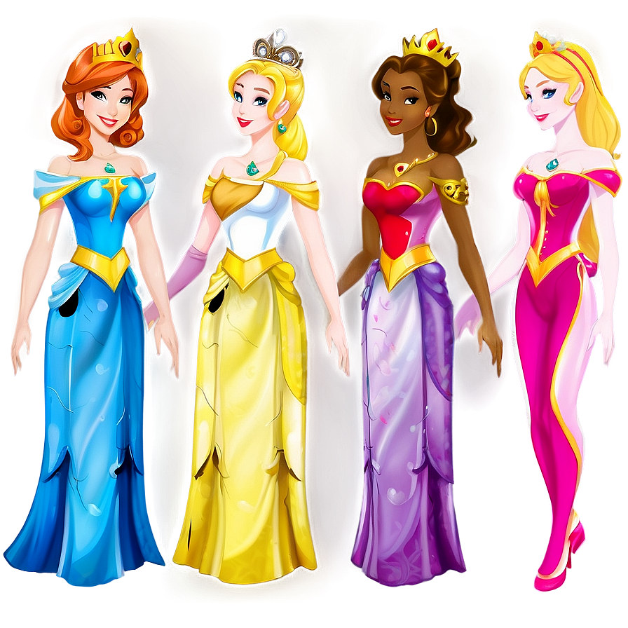 Royal Princesses Ensemble Png 34 PNG