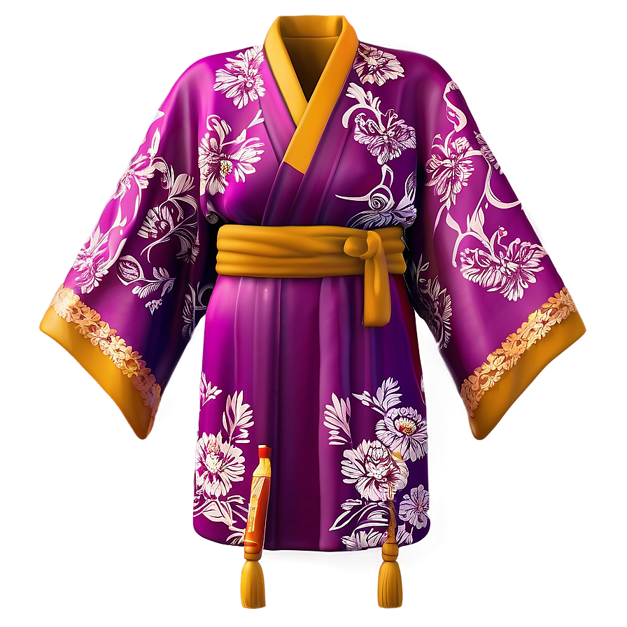 Royal Silk Kimono Png 5 PNG