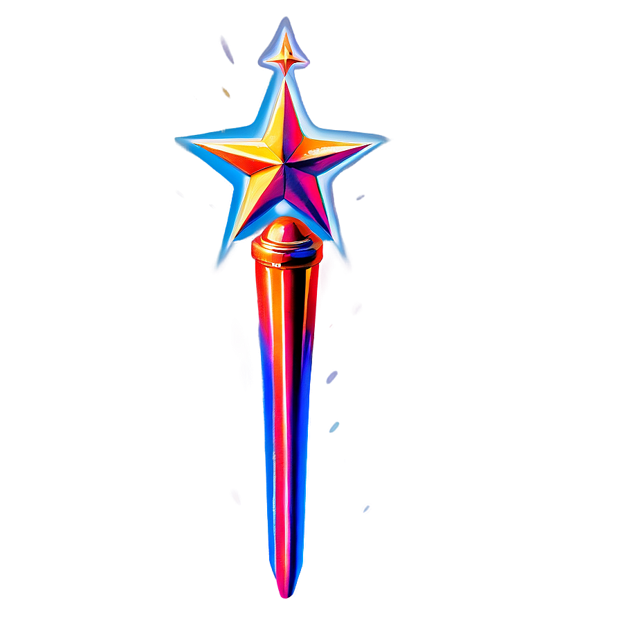 Royal Star Wand Png 06132024 PNG