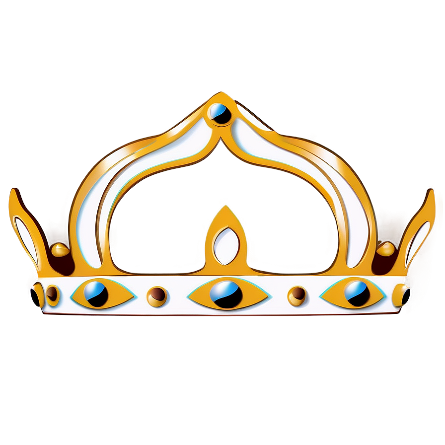 Royal White Crown Illustration Png Dkf PNG