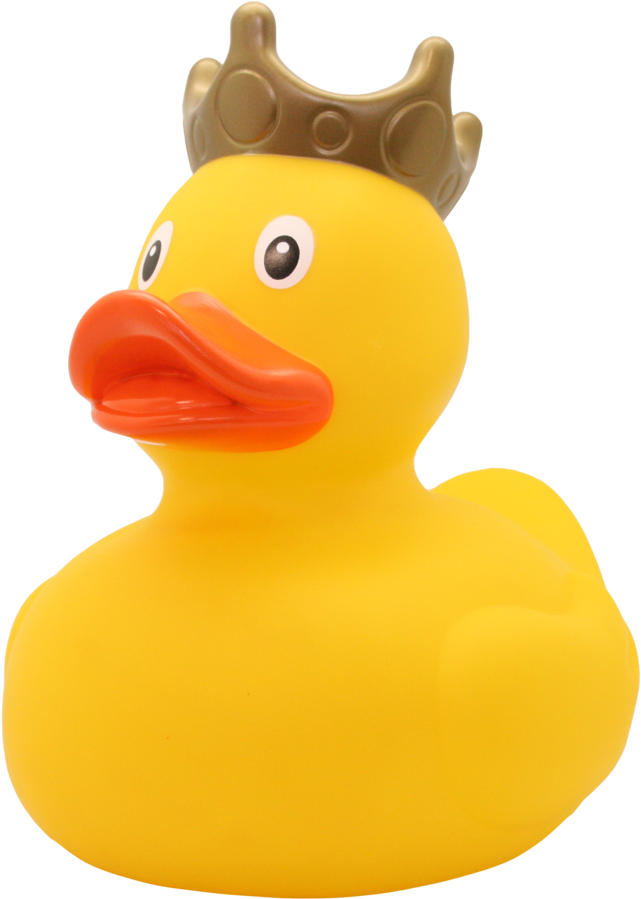Royal Yellow Rubber Duck PNG