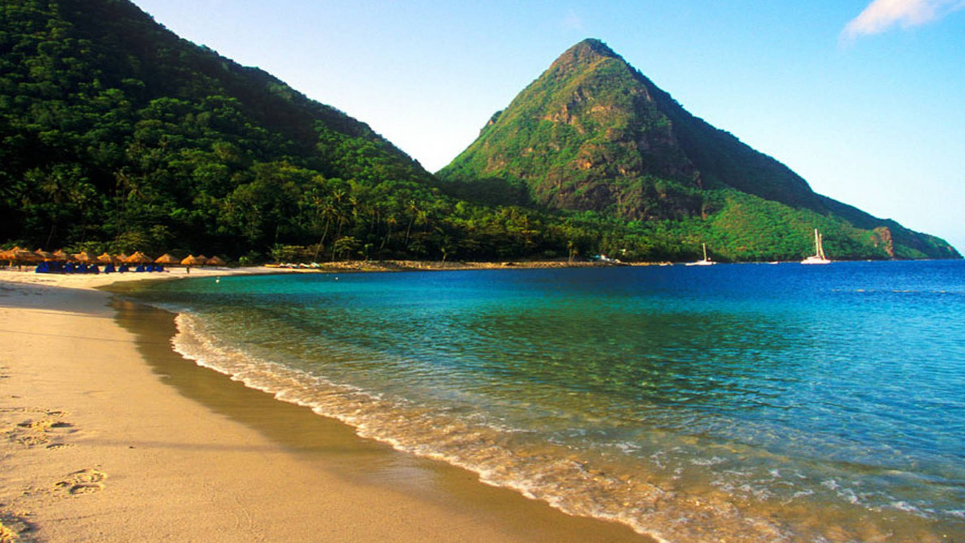 The Luxurious Royalton St. Lucia Resort amidst Tropical Beauty Wallpaper