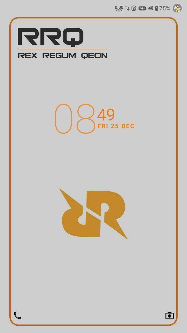 Rrq Logo Screen Display Wallpaper
