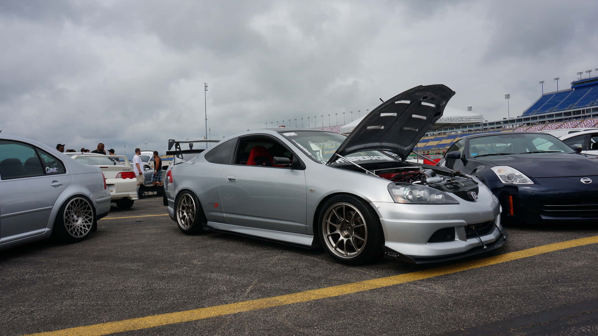 Stunning Acura RSX Type-S on a Scenic Mountain Road Wallpaper