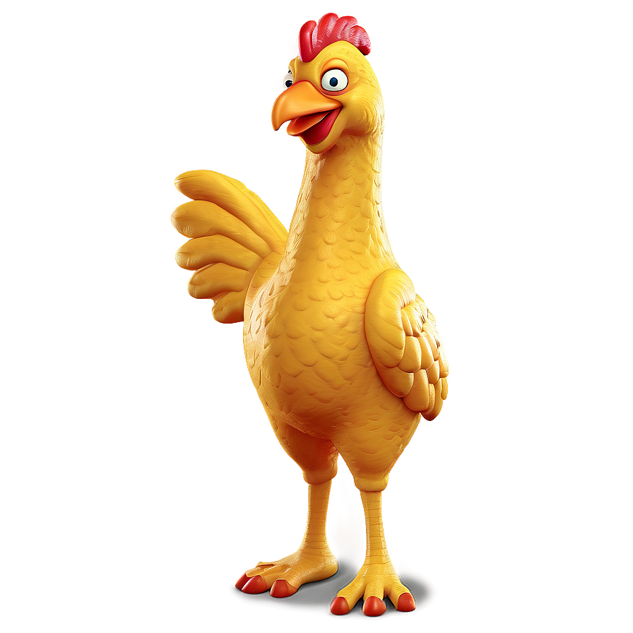 Rubber Chicken Cartoon Character Png 06132024 PNG