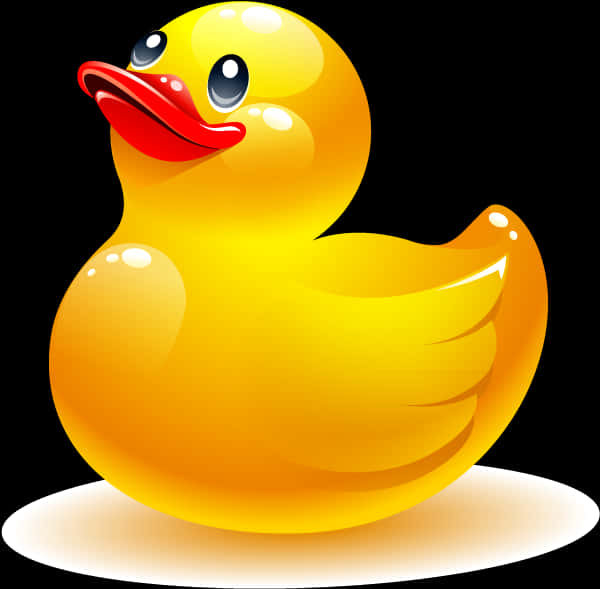Shiny_ Rubber_ Duck_ Illustration PNG