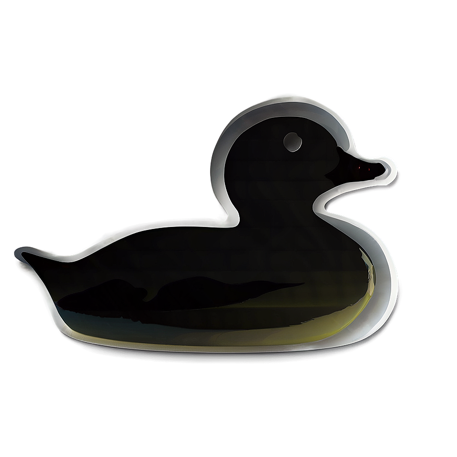 Rubber Duck Silhouette Png 06132024 PNG