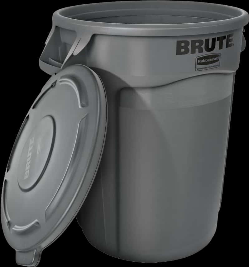 Rubbermaid Brute Commercial Trash Can PNG
