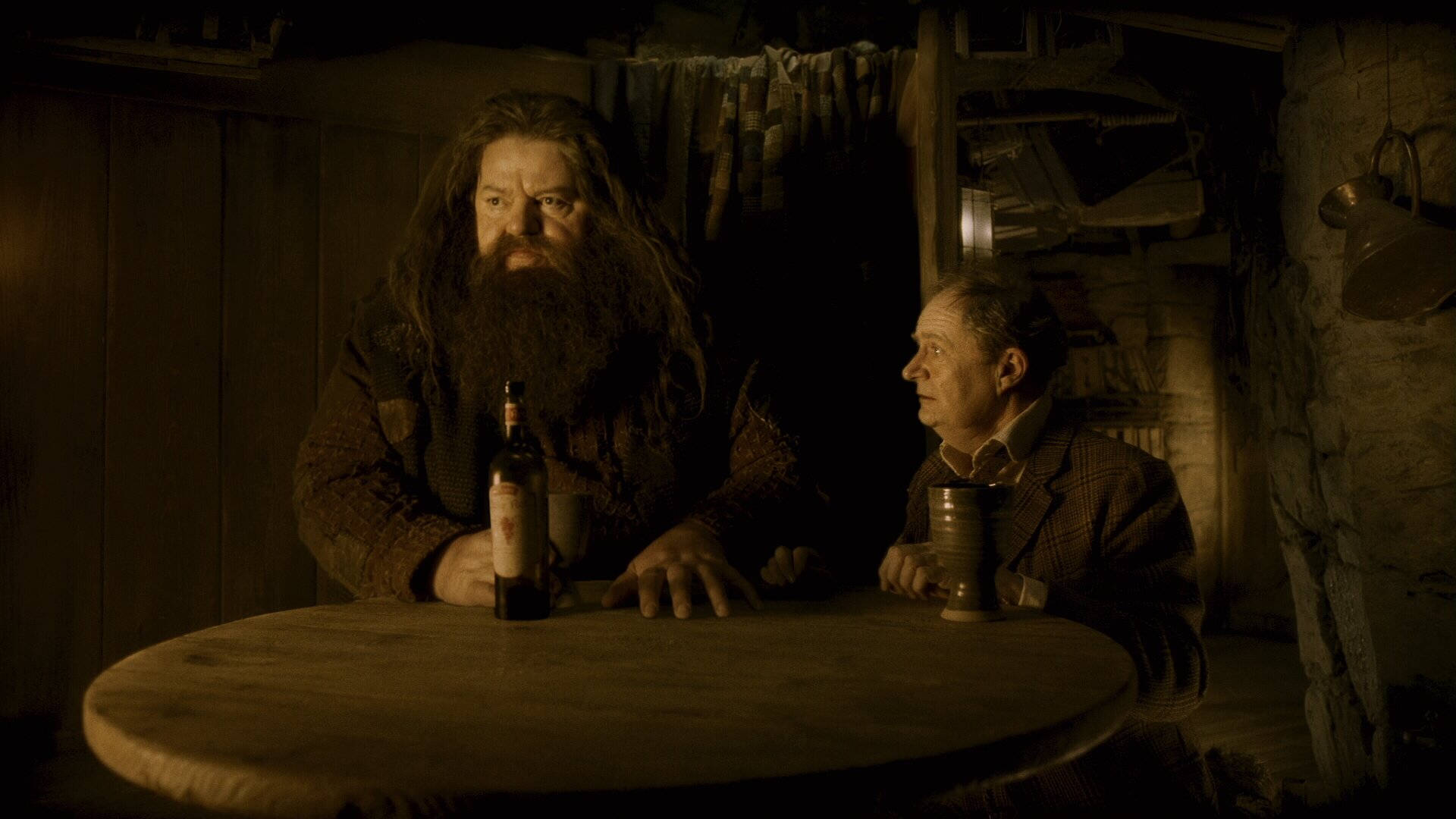 Rubeus Hagrid And Horace Slughorn