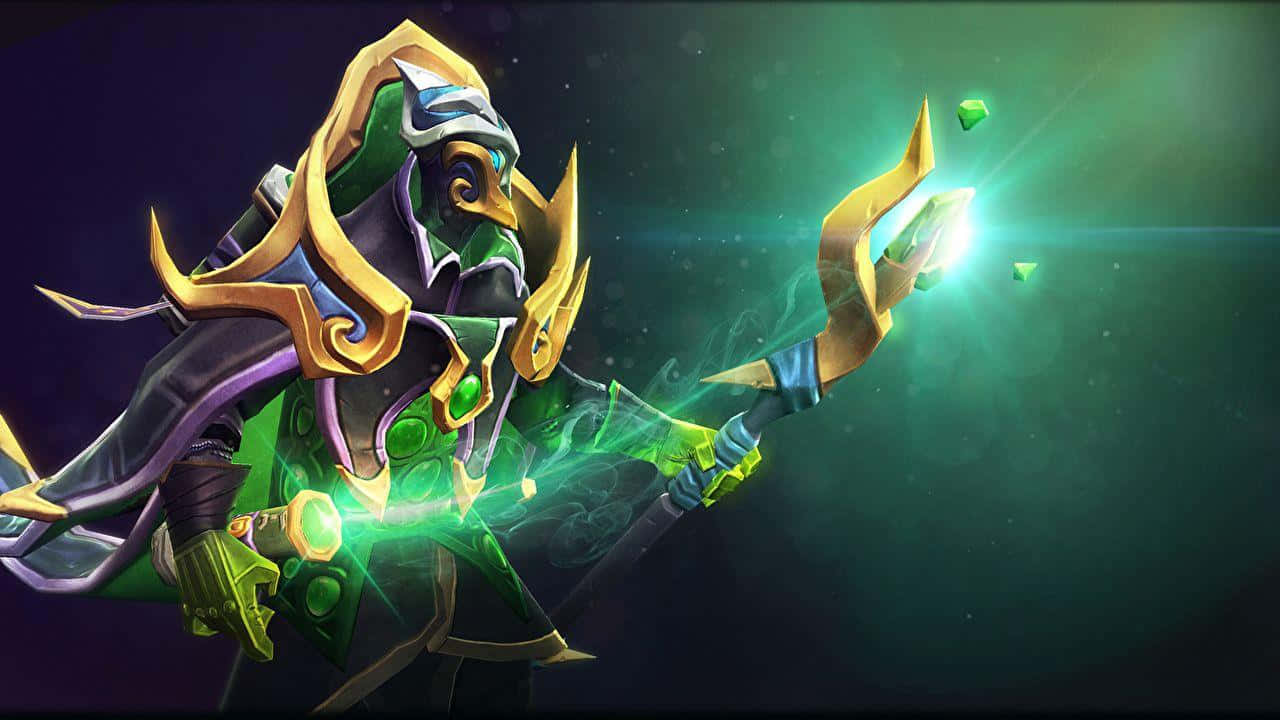 Mystical Rubick casting a powerful spell Wallpaper