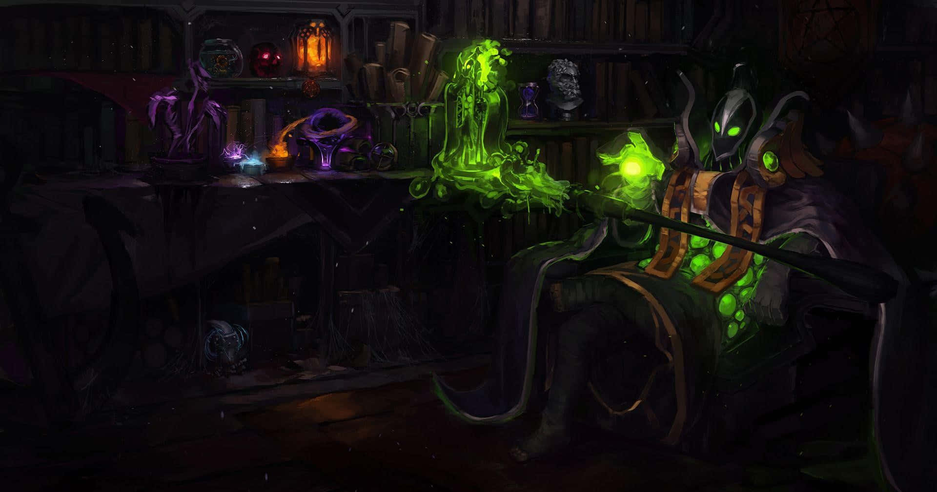 Master of the Arcane Arts - Rubick in Action Wallpaper