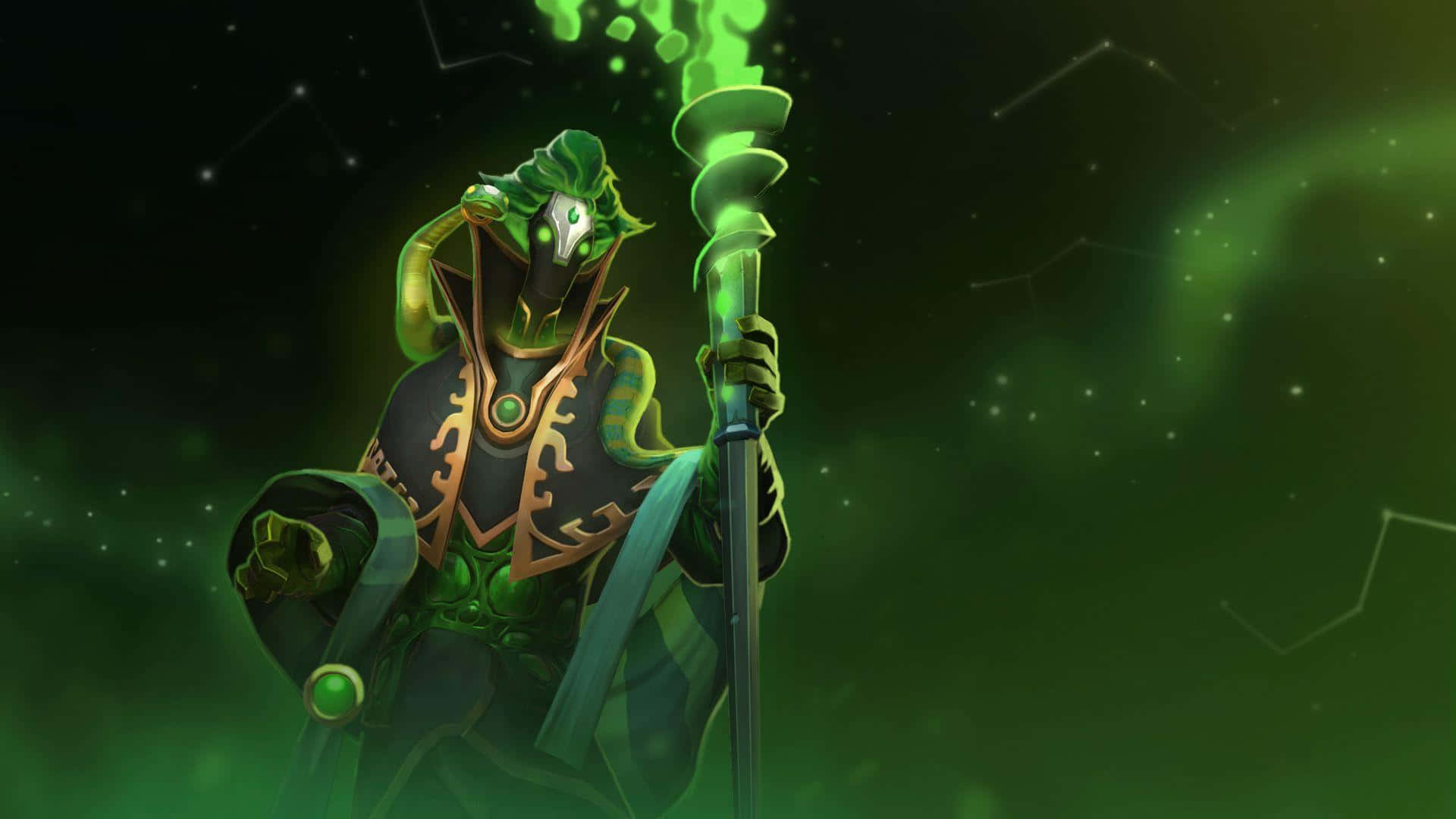 Rubick the Grand Magus in Action Wallpaper