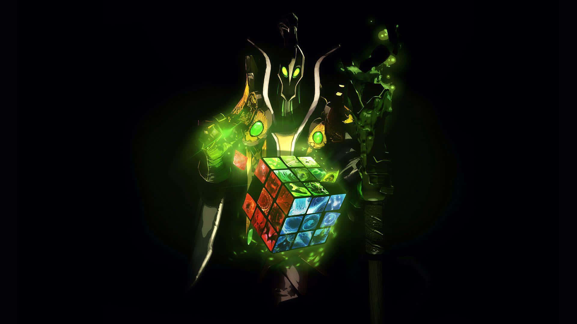 Rubick, the enigmatic Grand Magus, showcasing his magical prowess Wallpaper