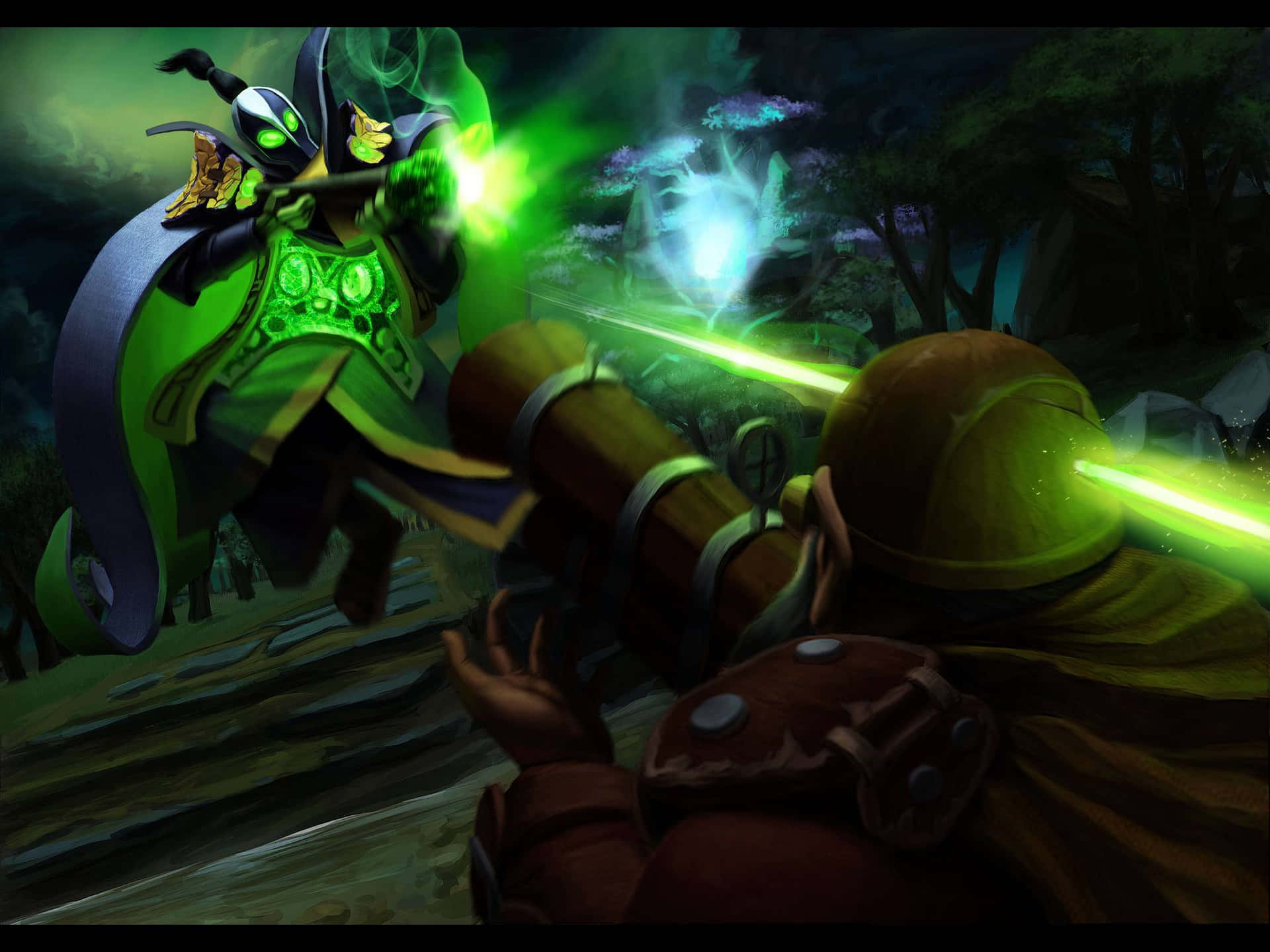Mystical Rubick showcasing his magical prowess Wallpaper