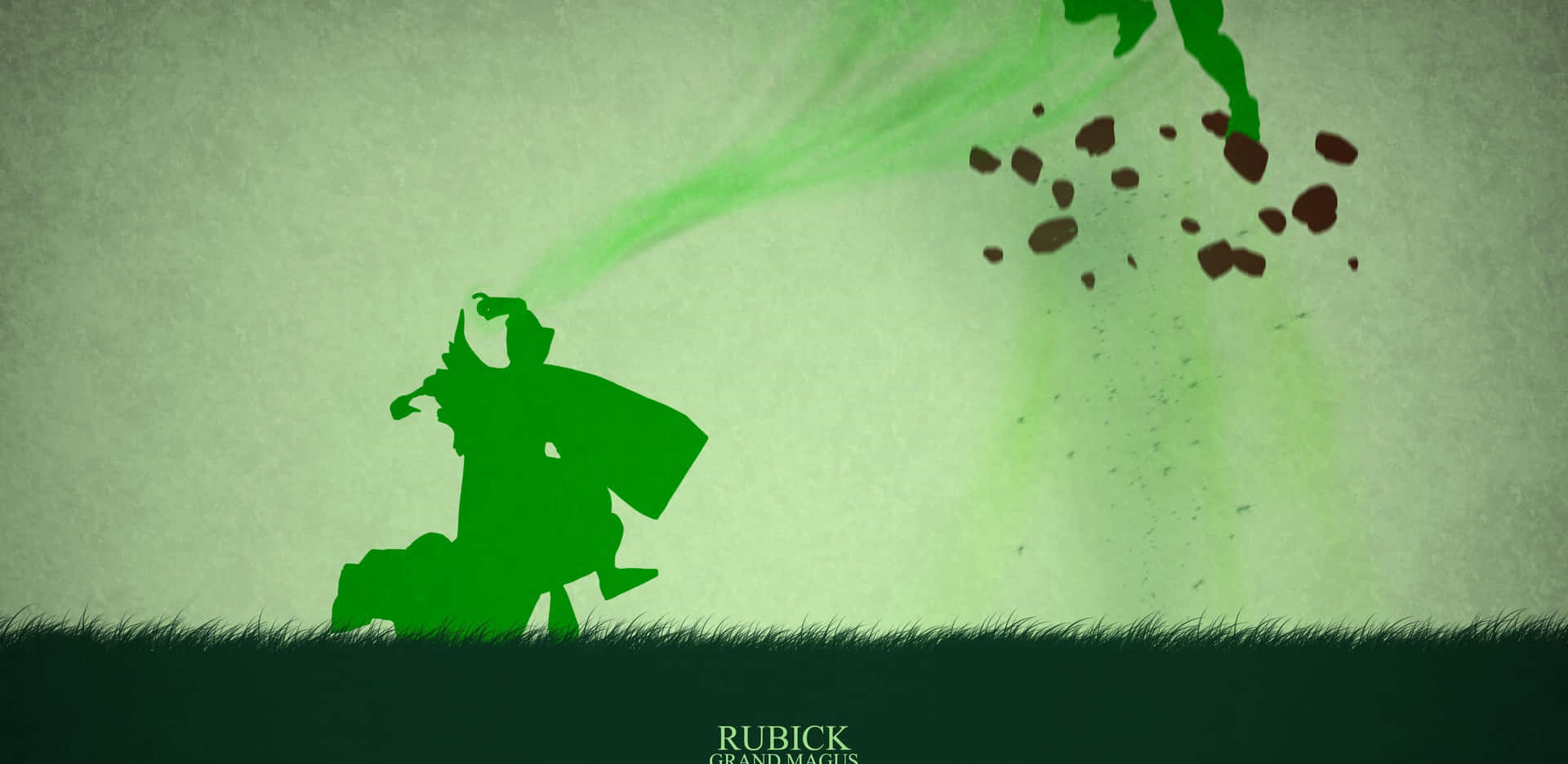 Captivating Rubick, the Grand Magus unleashes his powerful spells Wallpaper