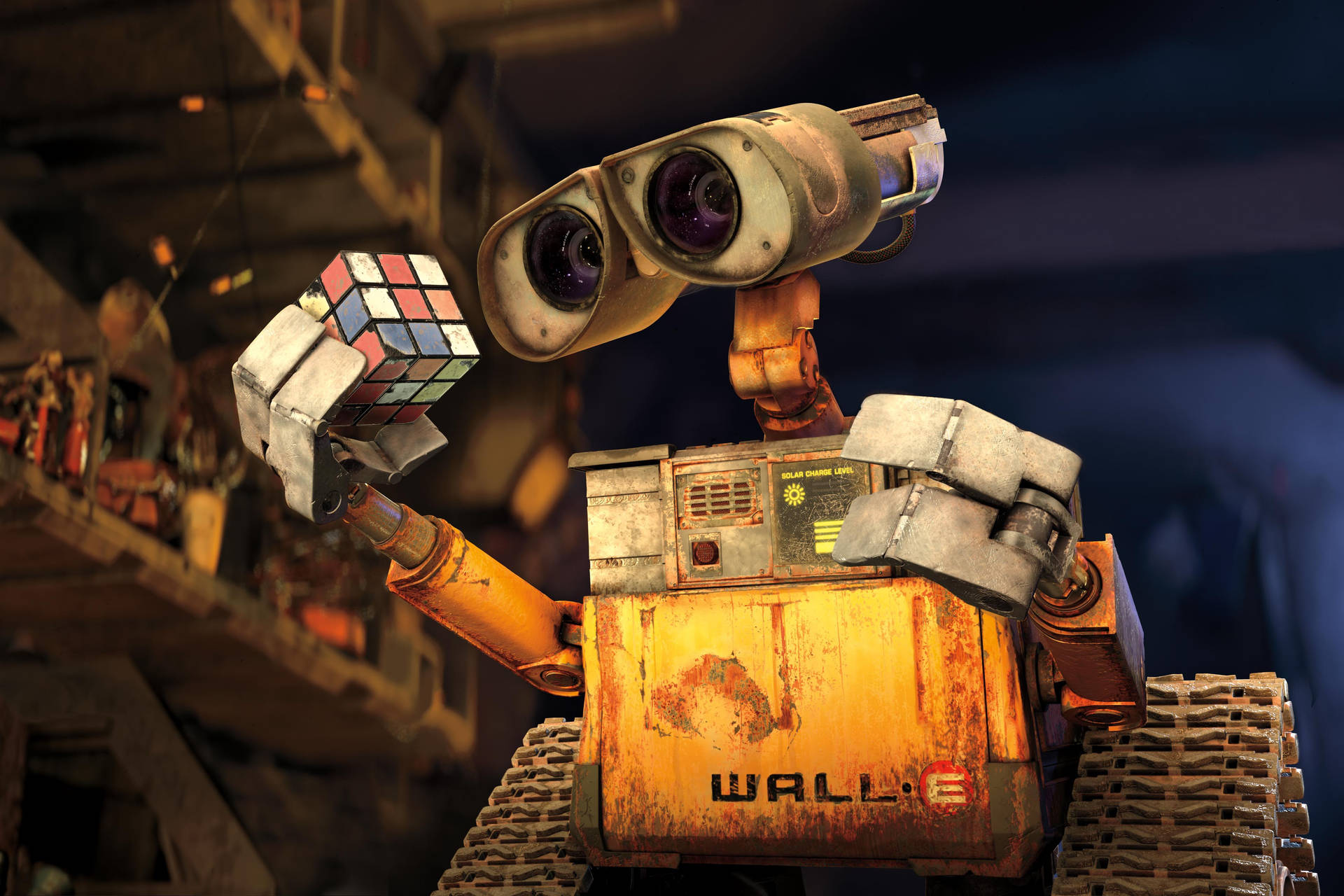 Rubik's Cube WALL E Wallpaper