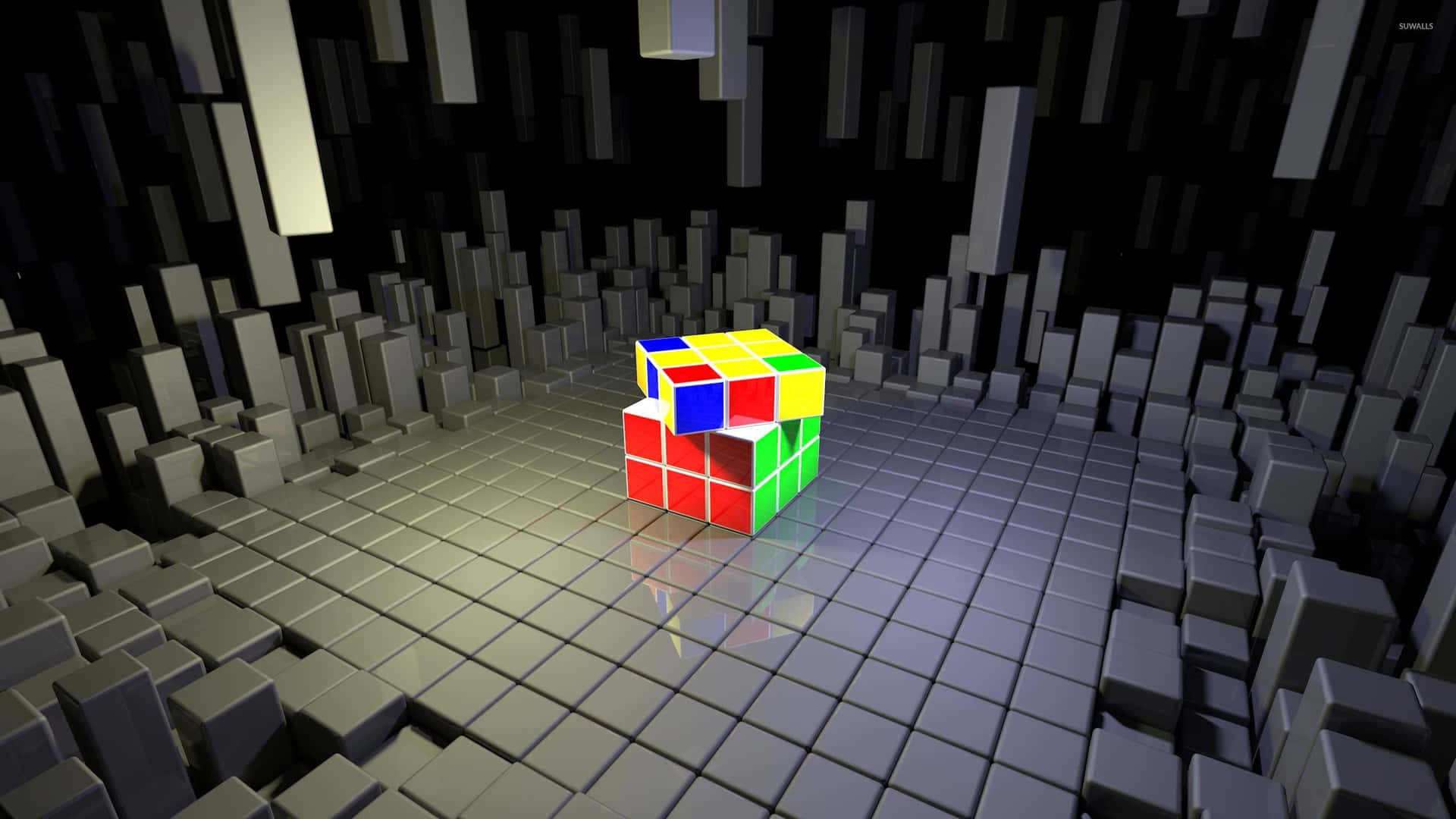 Rubiks Cube Abstract Environment Wallpaper