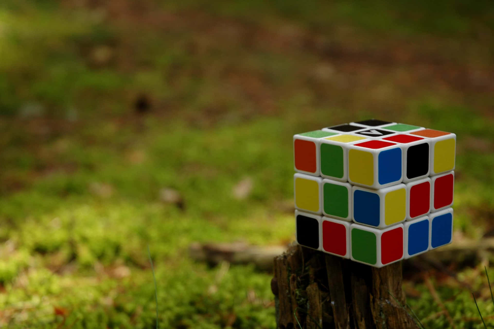 Rubiks Cube Outdoor Setting Wallpaper