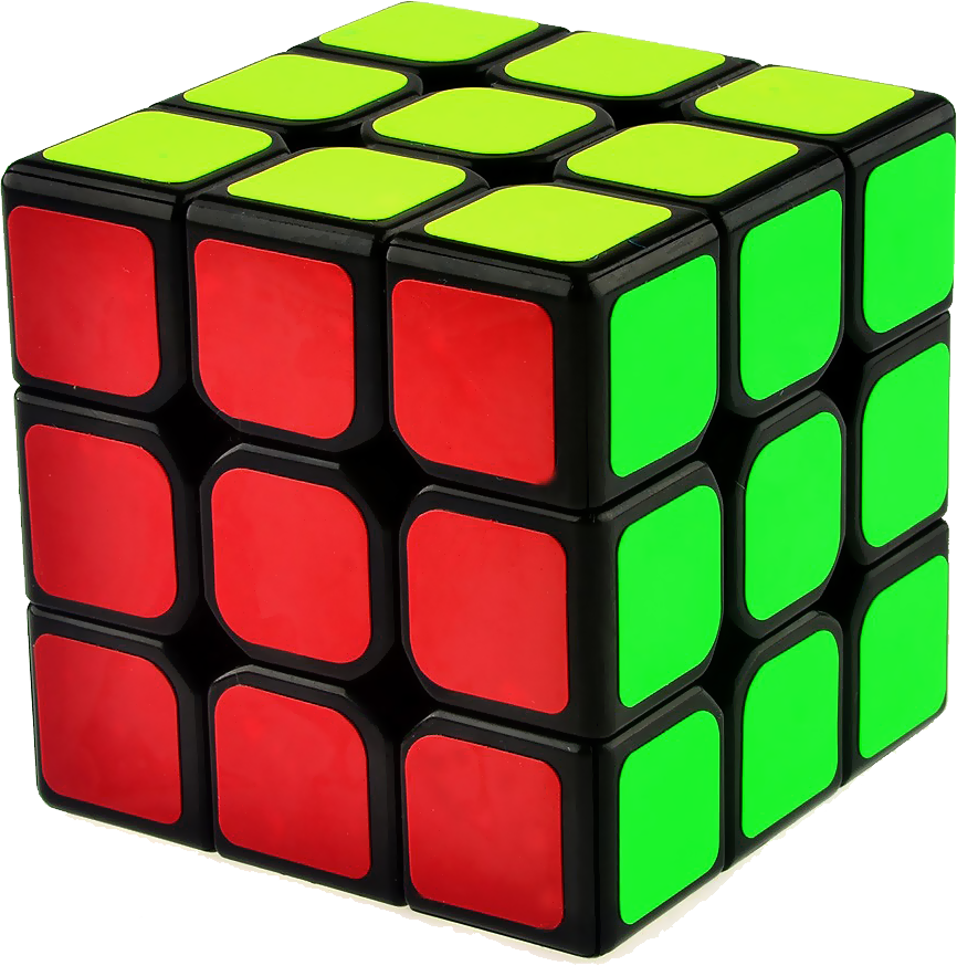Rubiks Cube Partially Solved PNG