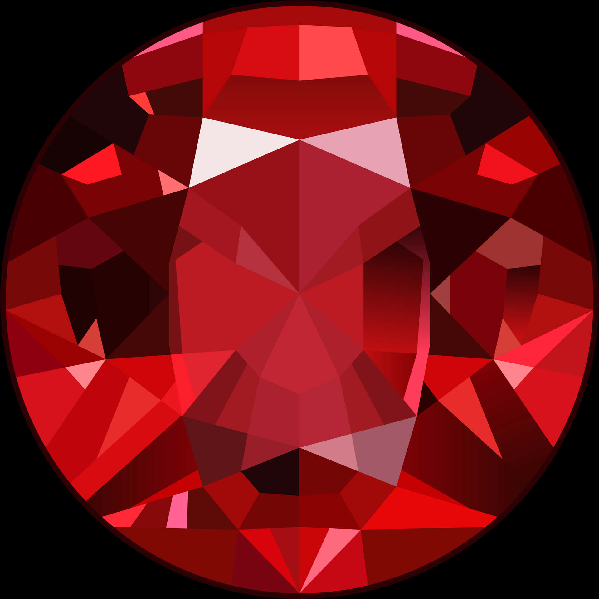 Ruby Gemstone Graphic PNG