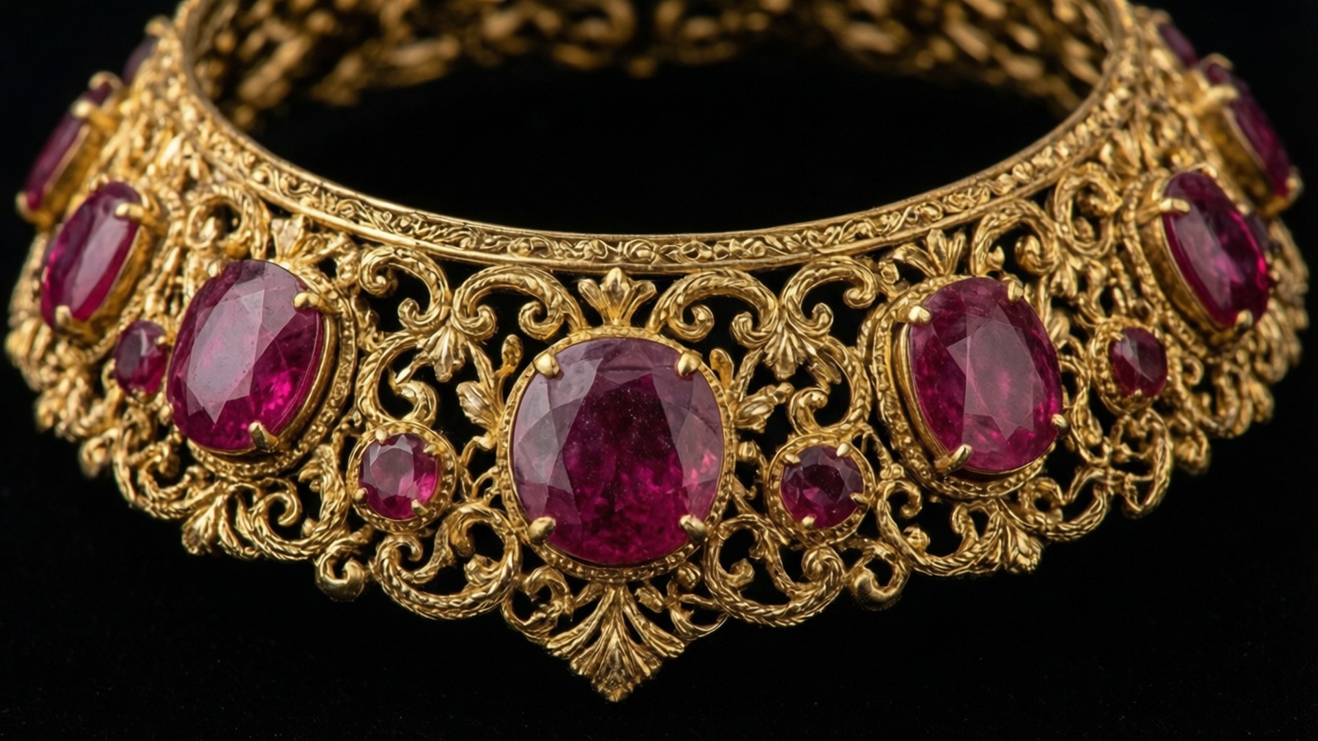Ruby Gold Choker Taustakuvat