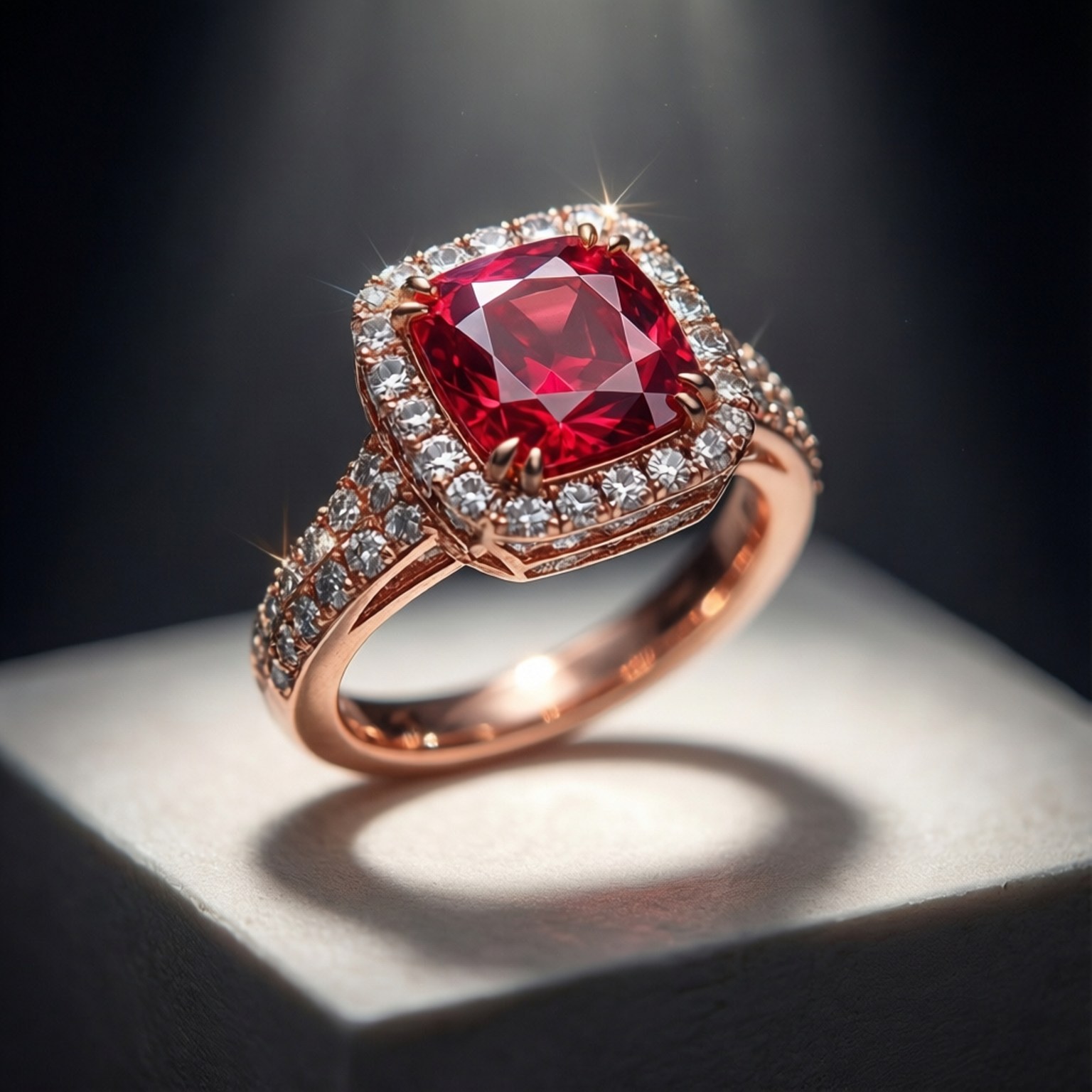 Ruby Halo Ring Wallpaper