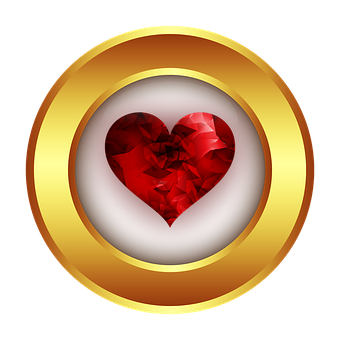 Ruby Heart Icon PNG