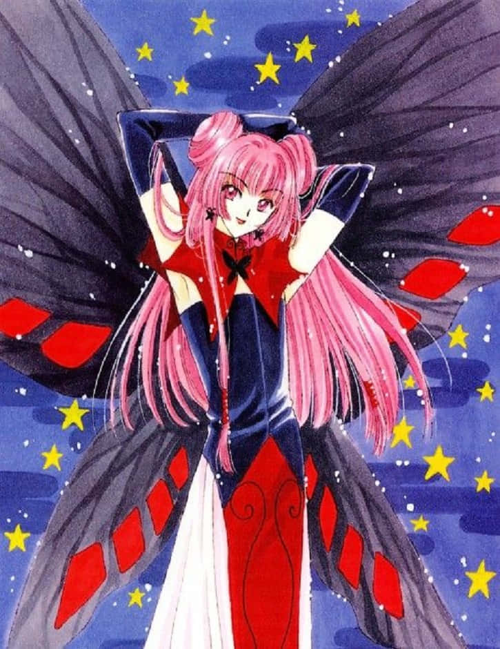 Ruby Moon Glowing Elegance In Cardcaptor Sakura Wallpaper