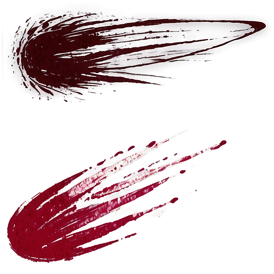 Ruby Red Brush Swipe Png 06262024 PNG