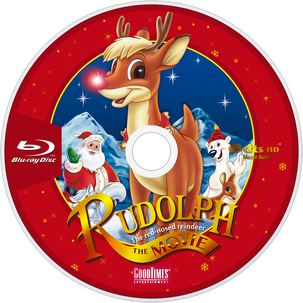 Rudolph Red Nosed Reindeer Movie Bluray Cover PNG