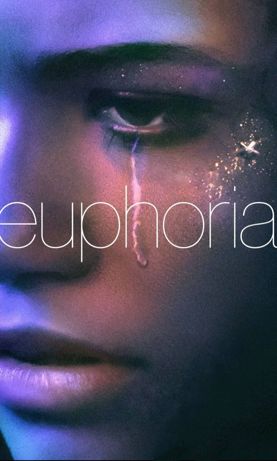 Tæt-Op Euphoria HBO Plakat Wallpaper