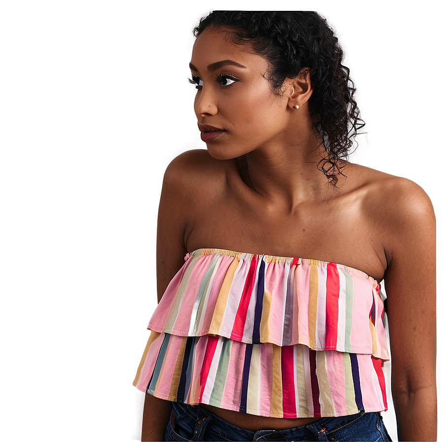 Ruffled Crop Top Png 05252024 PNG