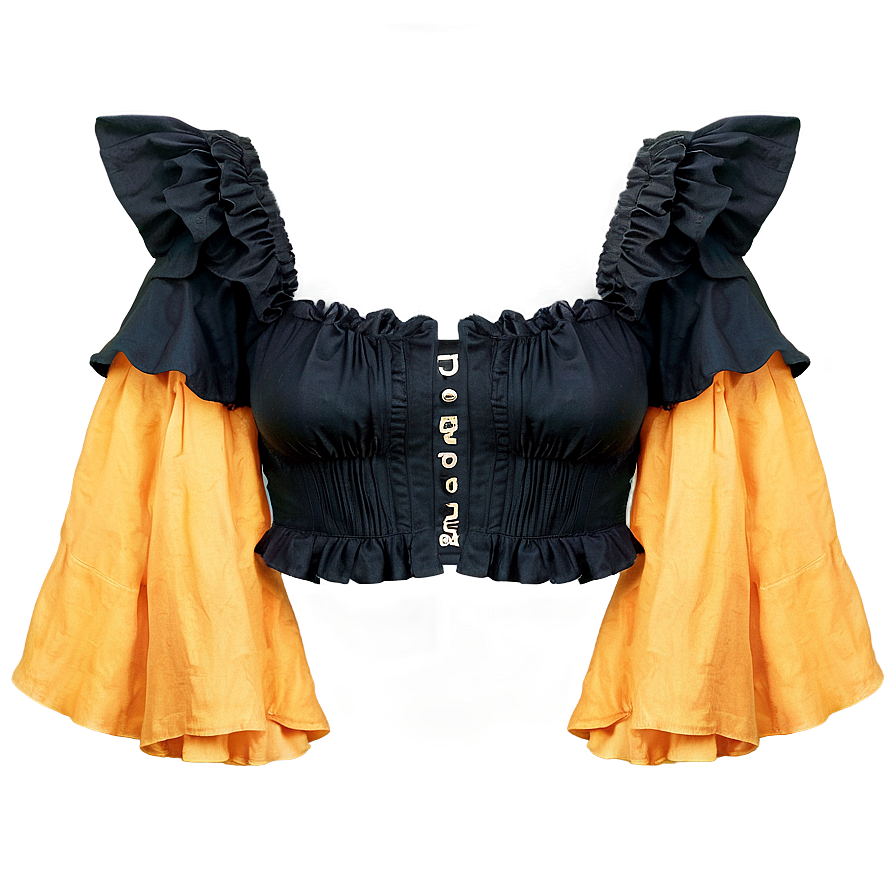Ruffled Crop Top Png Rit89 PNG