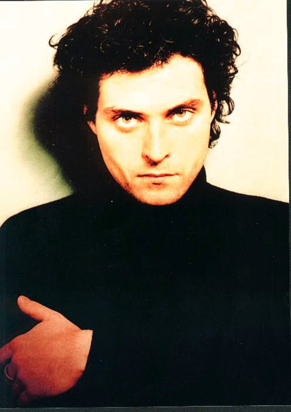 Rufus Sewell Angry Look In Black Turtleneck Wallpaper