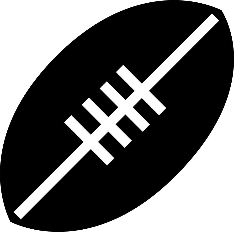 Rugby Ball Icon Graphic PNG
