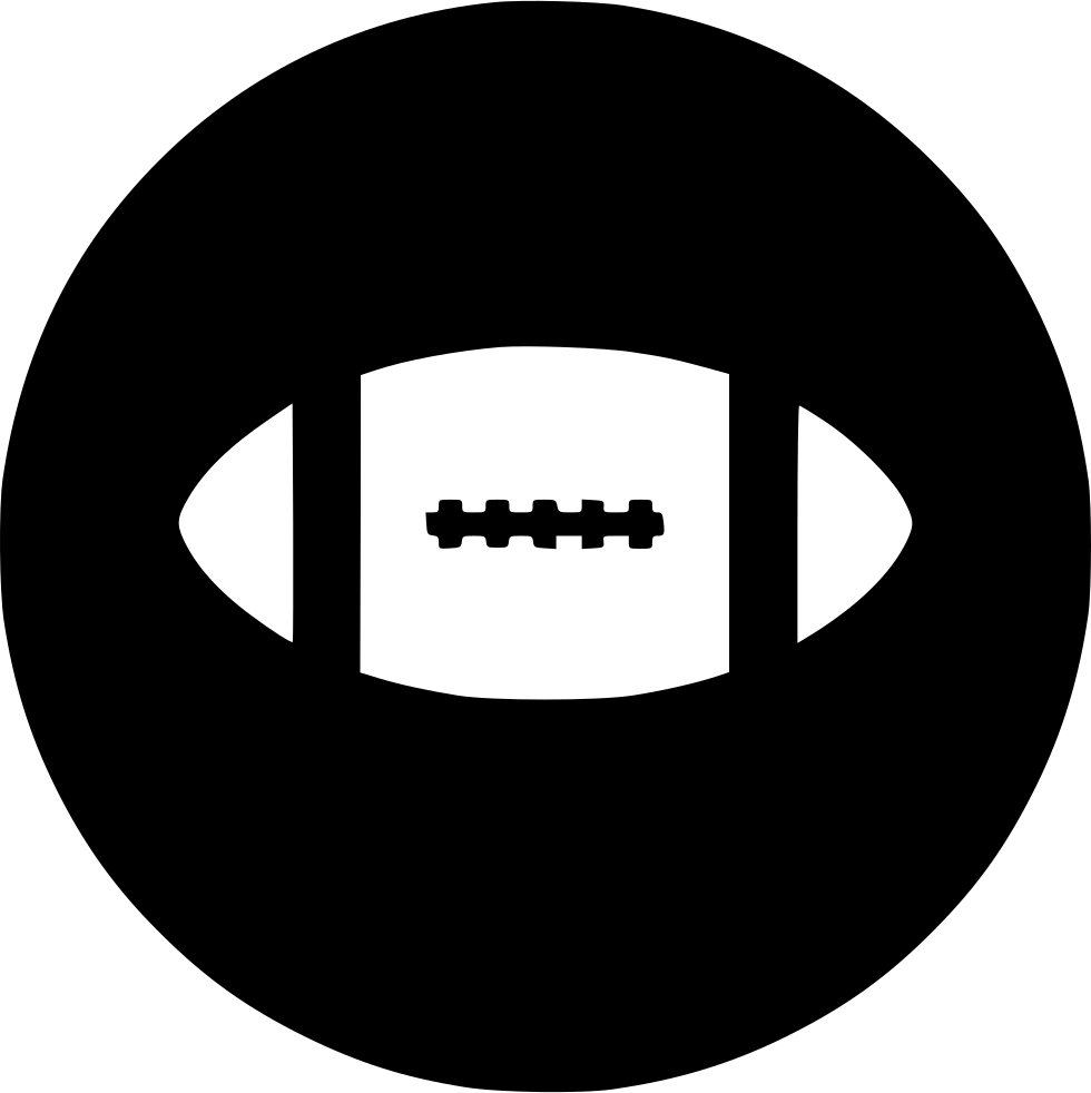 Rugby Ball Icon Silhouette PNG