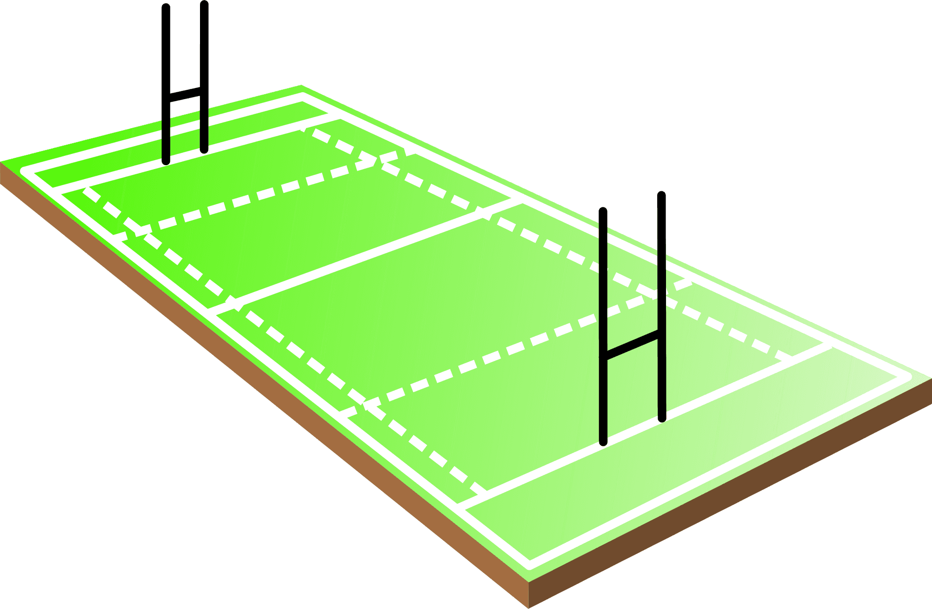 Rugby Field Illustration PNG
