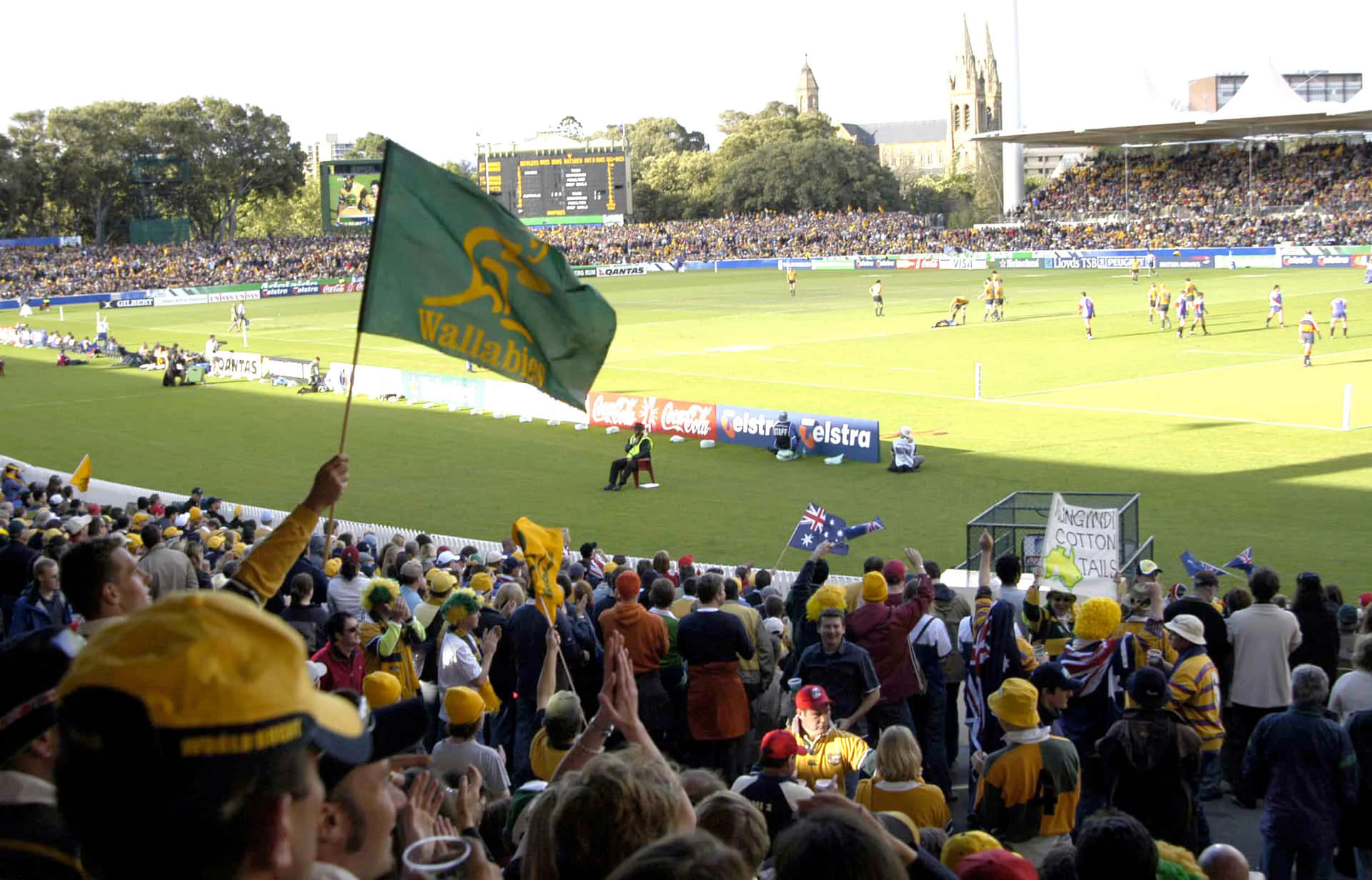 Rugby Matchat Adelaide Oval Wallpaper