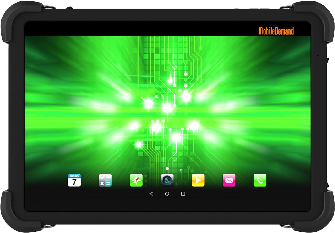 Rugged Android Tablet Circuit Background PNG