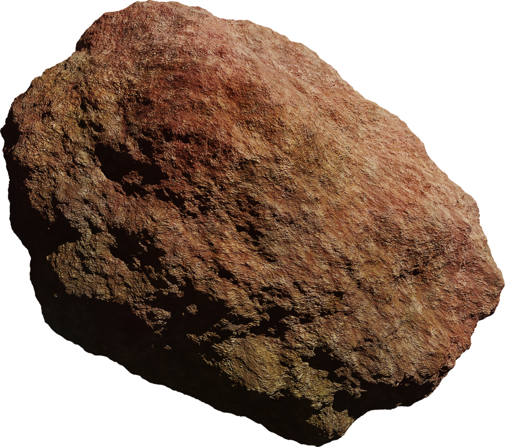 Rugged Asteroid Texture PNG