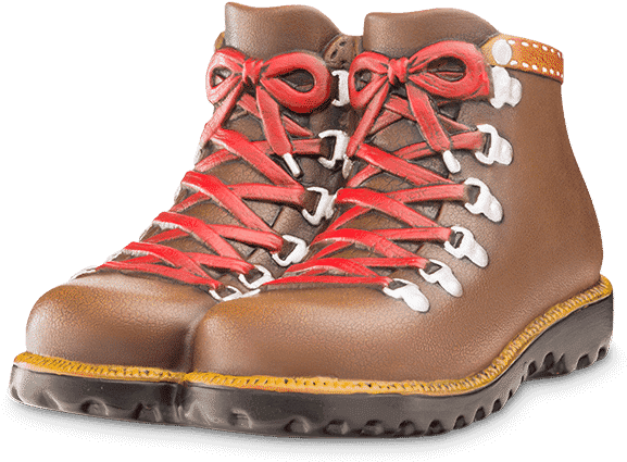 Rugged Hiking Boots PNG