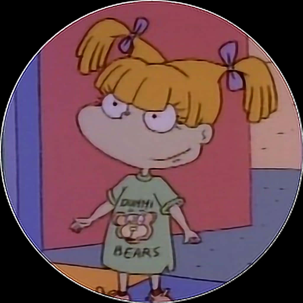 Rugrats Character Angelica Pickle Standing PNG