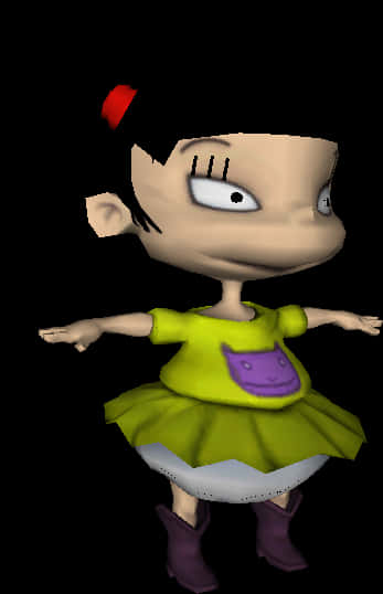 Rugrats Character Lil3 D Model PNG