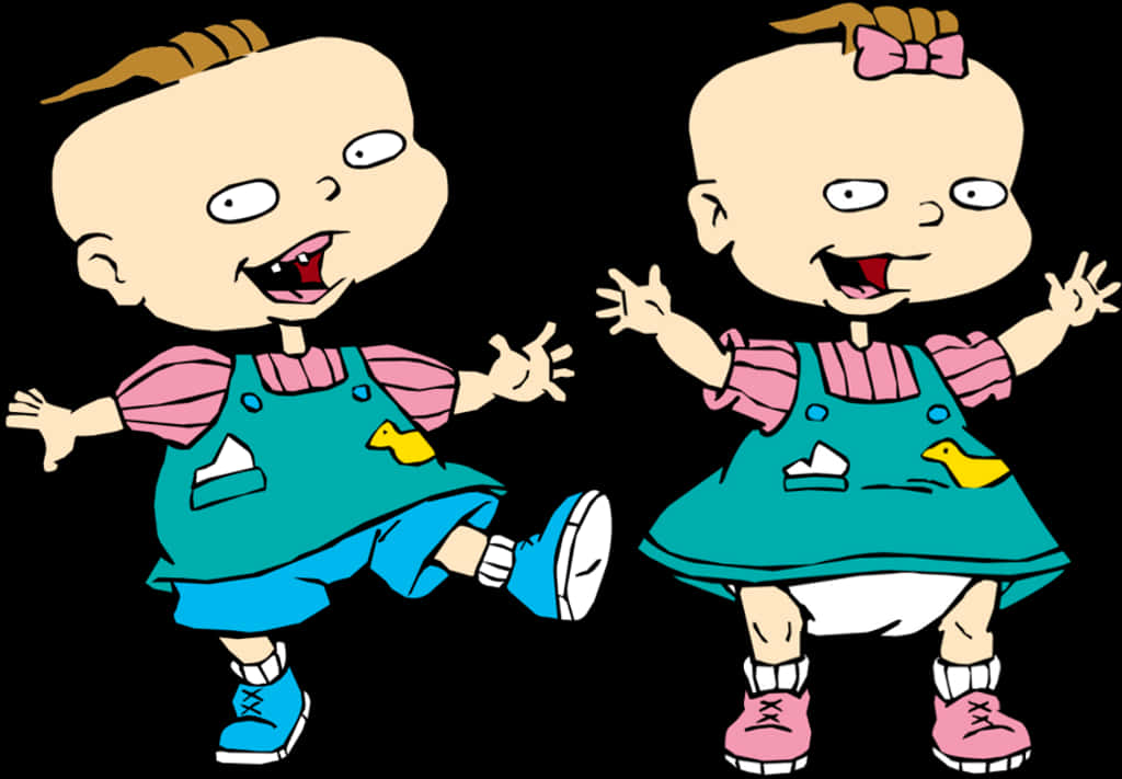 Download Rugrats Twins Philand Lil | Wallpapers.com