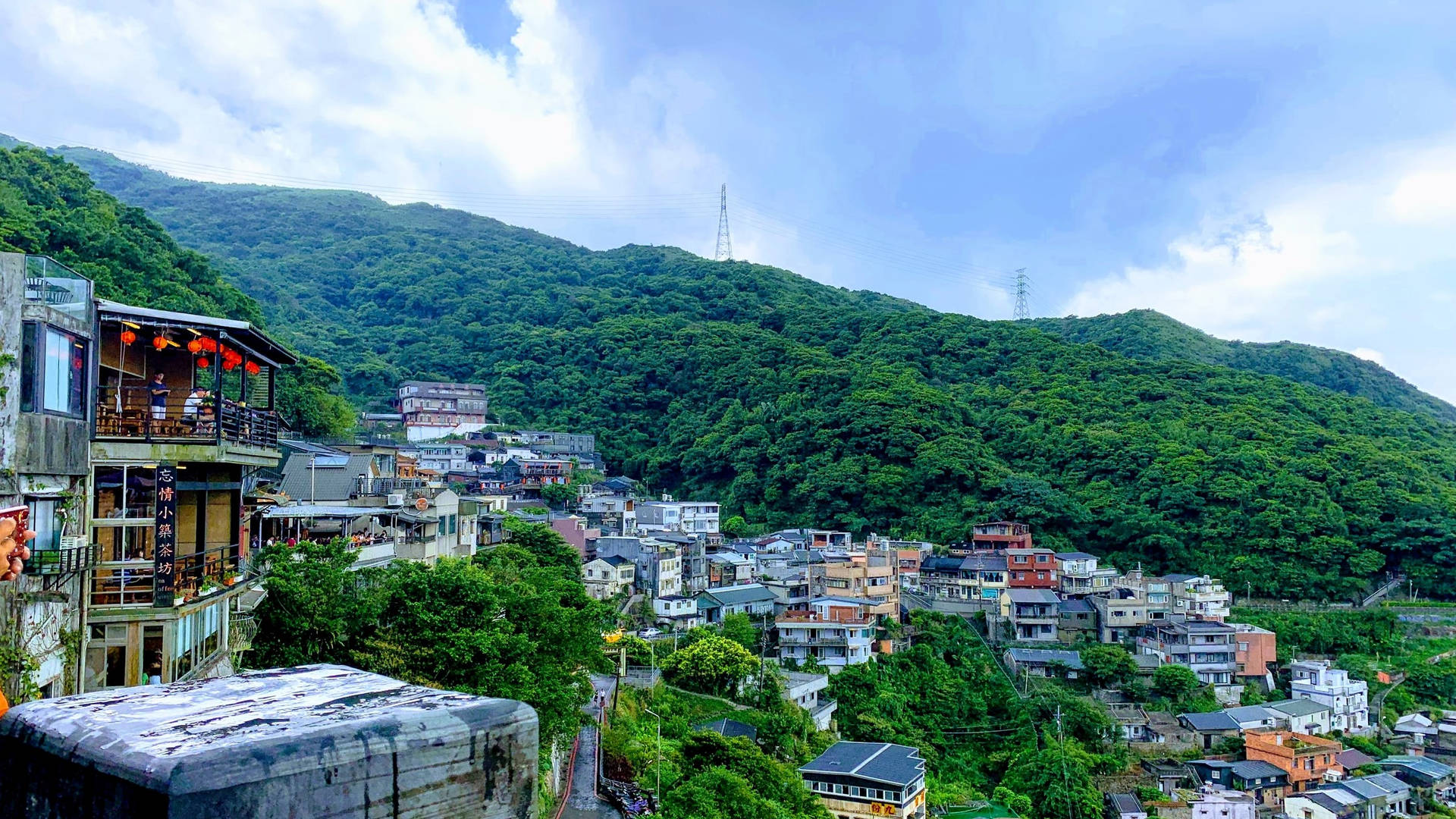 Panoramic View of Ruifang, New Taipei City Wallpaper